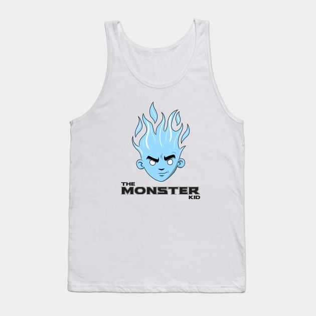 The Monster Kid (White and Blue) Tank Top by DaleMettam